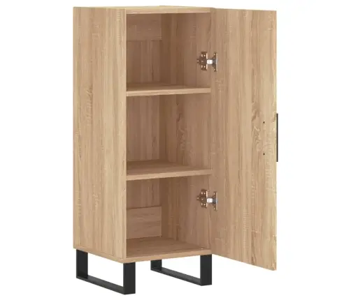 Kumode, Ozolkoka Krāsa, 34,5X34X90 Cm, Inženierijas Koks Vidaxl