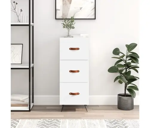 Puhvetkapp, Valge, 34,5 X 34 X 90 cm Tehispuit