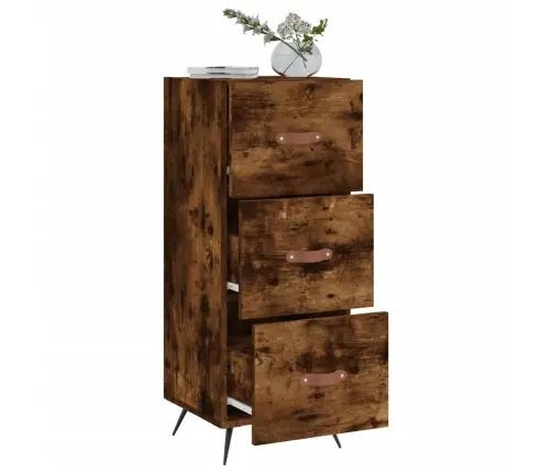 Kumode, Ozolkoka Krāsa, 34,5X34X90 Cm, Inženierijas Koks Vidaxl