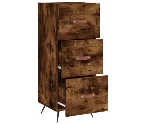 Kumode, Ozolkoka Krāsa, 34,5X34X90 Cm, Inženierijas Koks Vidaxl