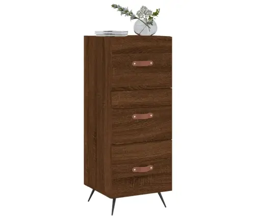 Šoninė Spintelė, Ruda Ąžuolo, 34,5X34X90cm Apdirbta Mediena Šoninė Spintelė, Ruda Ąžuolo, 34,5X34X90cm Apdirbta Mediena