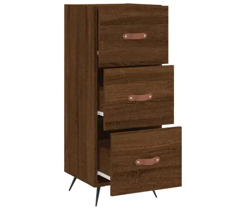 Šoninė Spintelė, Ruda Ąžuolo, 34,5X34X90cm Apdirbta Mediena Šoninė Spintelė, Ruda Ąžuolo, 34,5X34X90cm Apdirbta Mediena