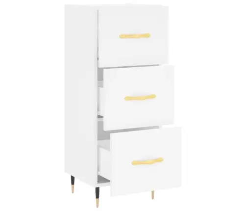 Šoninė Spintelė, Baltos Spalvos, 34,5X34X90cm Apdirbta Mediena