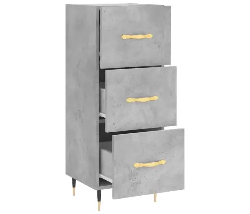 Šoninė Spintelė, Betono Pilka, 34,5X34X90cm Apdirbta Mediena