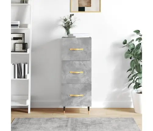 Šoninė Spintelė, Betono Pilka, 34,5X34X90cm Apdirbta Mediena