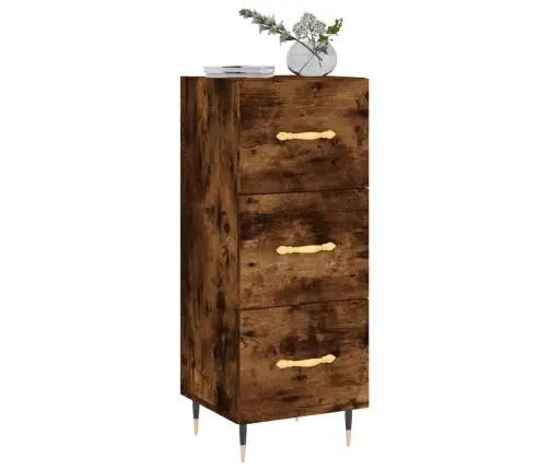 Kumode, Ozolkoka Krāsa, 34,5X34X90 Cm, Inženierijas Koks Vidaxl