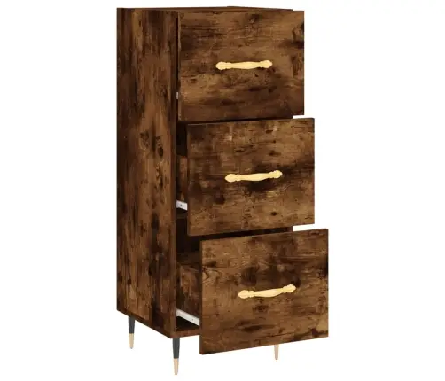 Kumode, Ozolkoka Krāsa, 34,5X34X90 Cm, Inženierijas Koks Vidaxl