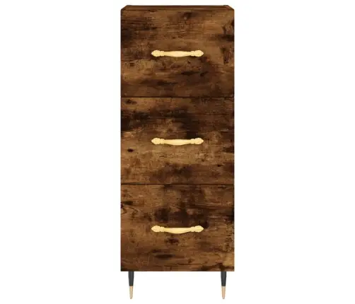 Kumode, Ozolkoka Krāsa, 34,5X34X90 Cm, Inženierijas Koks Vidaxl