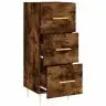 Puhvetkapp, Suitsutatud Tamm, 34,5 X 34 X 90 cm Tehispuit Puhvetkapp, Suitsutatud Tamm, 34,5 X 34 X 90 cm Tehispuit
