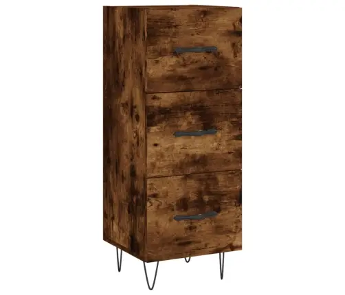 Šoninė Spintelė, Dūminio Ąžuolo, 34,5X34X90cm Apdirbta Mediena