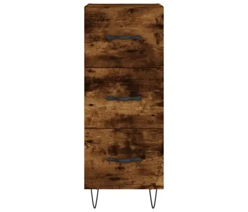 Šoninė Spintelė, Dūminio Ąžuolo, 34,5X34X90cm Apdirbta Mediena