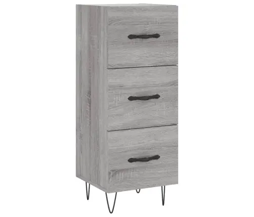 Kumode, Pelēka Ozolkoka, 34,5X34X90 Cm, Inženierijas Koks Vidaxl