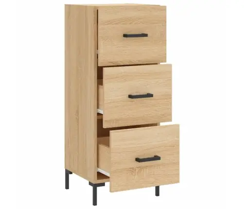 Kumode, Ozolkoka Krāsa, 34,5X34X90 Cm, Inženierijas Koks Vidaxl