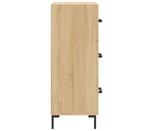 Kumode, Ozolkoka Krāsa, 34,5X34X90 Cm, Inženierijas Koks Vidaxl