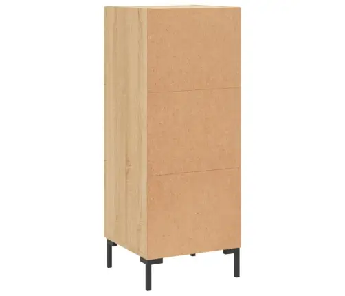 Kumode, Ozolkoka Krāsa, 34,5X34X90 Cm, Inženierijas Koks Vidaxl