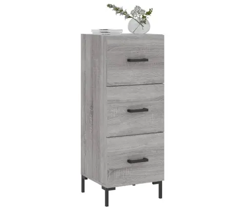 Kumode, Pelēka Ozolkoka, 34,5X34X90 Cm, Inženierijas Koks Vidaxl Kumode, Pelēka Ozolkoka, 34,5X34X90 Cm, Inženierijas Koks Vidaxl