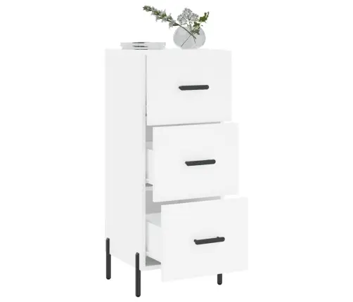 Šoninė Spintelė, Baltos Spalvos, 34,5X34X90cm Apdirbta Mediena