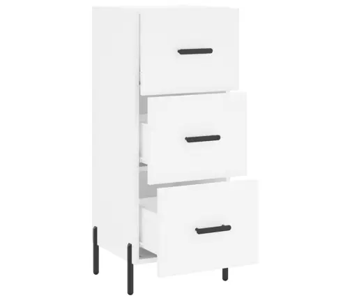 Šoninė Spintelė, Baltos Spalvos, 34,5X34X90cm Apdirbta Mediena