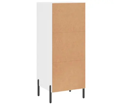 Kumode, Spīdīgi Balta, 34,5X34X90 Cm, Inženierijas Koks Vidaxl