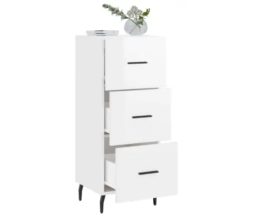 Puhvetkapp, Kõrgläikega Valge, 34,5 X 34 X 90 cm Tehispuit