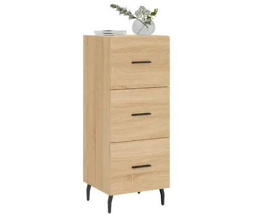 Kumode, Ozolkoka Krāsa, 34,5X34X90 Cm, Inženierijas Koks Vidaxl