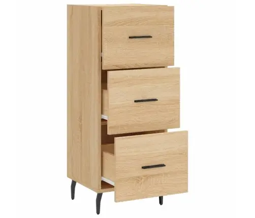 Kumode, Ozolkoka Krāsa, 34,5X34X90 Cm, Inženierijas Koks Vidaxl