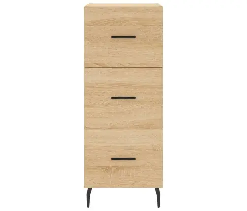 Kumode, Ozolkoka Krāsa, 34,5X34X90 Cm, Inženierijas Koks Vidaxl