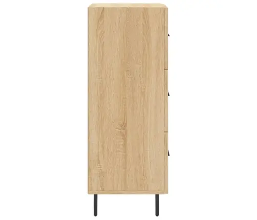 Kumode, Ozolkoka Krāsa, 34,5X34X90 Cm, Inženierijas Koks Vidaxl