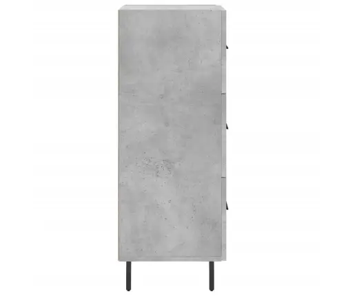 Kumode, Betona Pelēka, 34,5X34X90 Cm, Inženierijas Koks Vidaxl