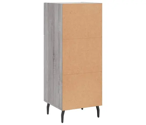 Kumode, Pelēka Ozolkoka, 34,5X34X90 Cm, Inženierijas Koks Vidaxl