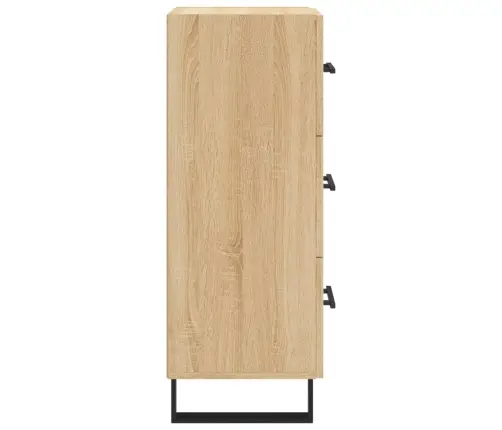 Kumode, Ozolkoka Krāsa, 34,5X34X90 Cm, Inženierijas Koks Vidaxl