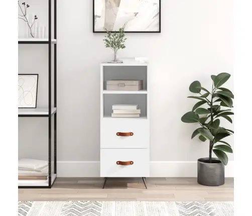 Kumode, Balta, 34,5X34X90 Cm, Inženierijas Koks Vidaxl Kumode, Balta, 34,5X34X90 Cm, Inženierijas Koks Vidaxl