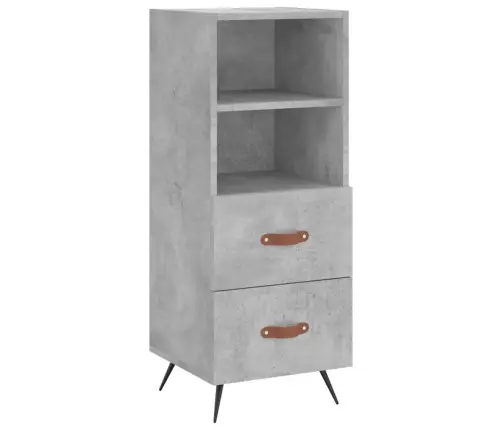 Šoninė Spintelė, Betono Pilka, 34,5X34X90cm Apdirbta Mediena