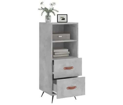 Šoninė Spintelė, Betono Pilka, 34,5X34X90cm Apdirbta Mediena