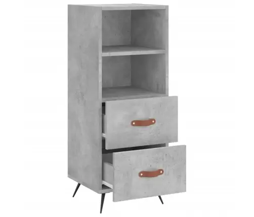 Šoninė Spintelė, Betono Pilka, 34,5X34X90cm Apdirbta Mediena