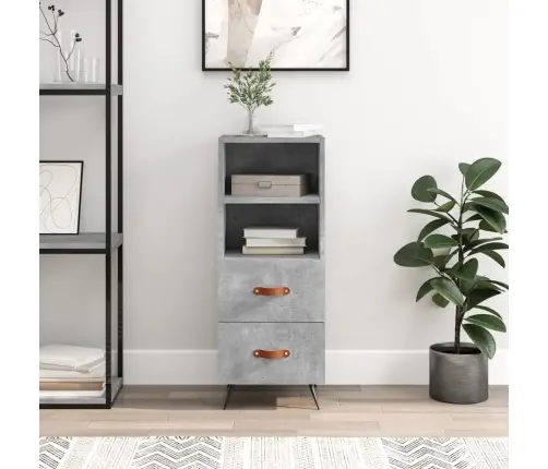 Šoninė Spintelė, Betono Pilka, 34,5X34X90cm Apdirbta Mediena