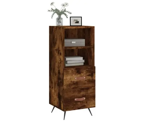 Kumode, Ozolkoka Krāsa, 34,5X34X90 Cm, Inženierijas Koks Vidaxl