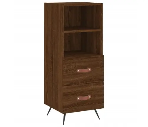 Šoninė Spintelė, Ruda Ąžuolo, 34,5X34X90cm Apdirbta Mediena