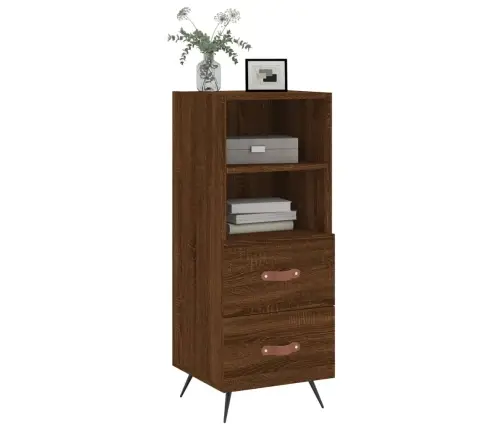 Šoninė Spintelė, Ruda Ąžuolo, 34,5X34X90cm Apdirbta Mediena