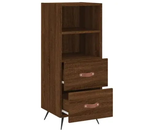 Šoninė Spintelė, Ruda Ąžuolo, 34,5X34X90cm Apdirbta Mediena