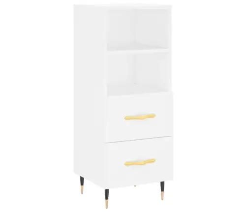 Šoninė Spintelė, Baltos Spalvos, 34,5X34X90cm Apdirbta Mediena