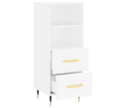 Šoninė Spintelė, Baltos Spalvos, 34,5X34X90cm Apdirbta Mediena