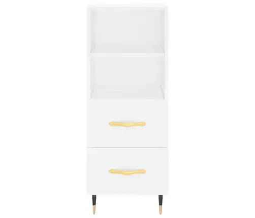 Šoninė Spintelė, Baltos Spalvos, 34,5X34X90cm Apdirbta Mediena