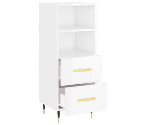 Kumode, Spīdīgi Balta, 34,5X34X90 Cm, Inženierijas Koks Vidaxl Kumode, Spīdīgi Balta, 34,5X34X90 Cm, Inženierijas Koks Vidaxl