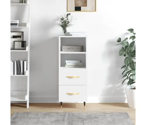Kumode, Spīdīgi Balta, 34,5X34X90 Cm, Inženierijas Koks Vidaxl Kumode, Spīdīgi Balta, 34,5X34X90 Cm, Inženierijas Koks Vidaxl