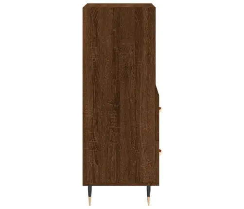 Kumode, Ozolkoka Krāsa, 34,5X34X90 Cm, Inženierijas Koks Vidaxl