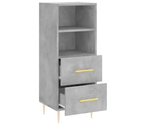 Puhvetkapp, Betoonhall, 34,5 X 34 X 90 cm Tehispuit