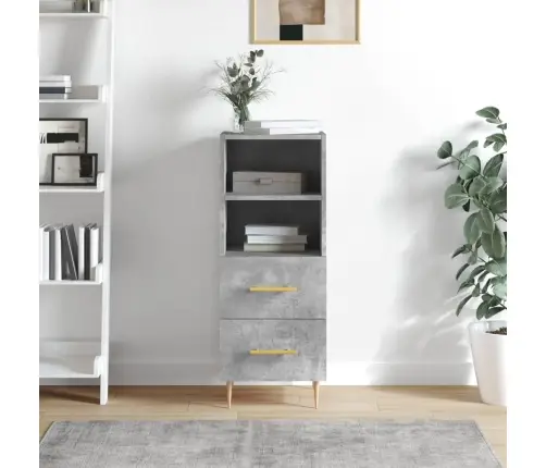 Puhvetkapp, Betoonhall, 34,5 X 34 X 90 cm Tehispuit