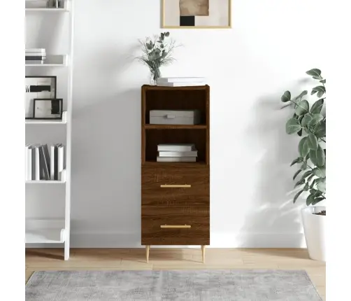 Kumode, Ozolkoka Krāsa, 34,5X34X90 Cm, Inženierijas Koks Vidaxl Kumode, Ozolkoka Krāsa, 34,5X34X90 Cm, Inženierijas Koks Vidaxl