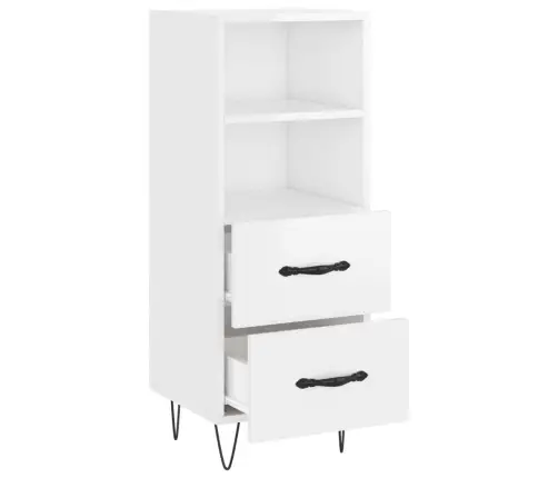 Kumode, Spīdīgi Balta, 34,5X34X90 Cm, Inženierijas Koks Vidaxl Kumode, Spīdīgi Balta, 34,5X34X90 Cm, Inženierijas Koks Vidaxl